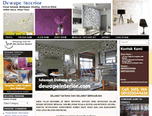 Tablet Screenshot of dewapeinterior.com